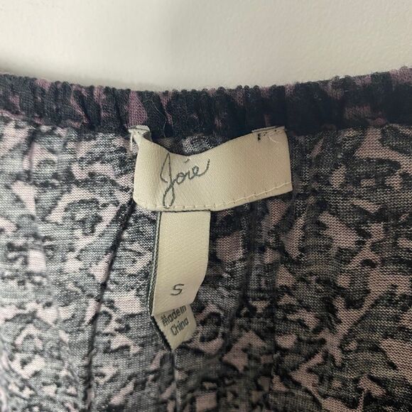 Joie SZ S Peasant Top 3/4 Sleeves Elastic Waist - Picture 4 of 4